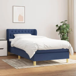 vidaXL Sommier à lattes de lit 90x200 cm - Bleu