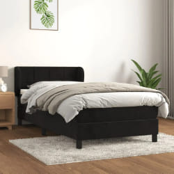 VIDAXL Noir 90x200 cm
