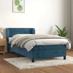 VIDAXL Sommier à lattes de lit - Bleu foncé