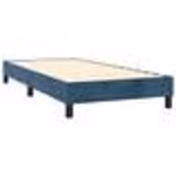 vidaXL Sommier à lattes de lit avec matelas Bleu foncé 90x190 cm - 90 x 190 cm