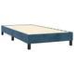 vidaXL Sommier à lattes de lit avec matelas Bleu foncé 90x190 cm - 90 x 190 cm