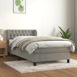 VidaXL Sommier avec matelas Velours 100x200 cm