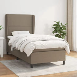 vidaXL Sommier à lattes - Taupe 90x200 cm