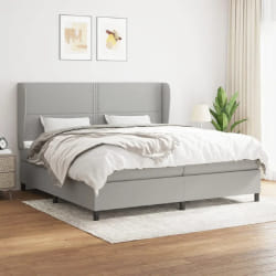 VIDAXL Sommier - 200x200 cm - Gris clair