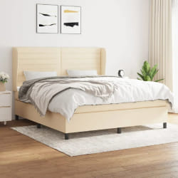 vidaXL Sommier à lattes matelas 160x200 crème