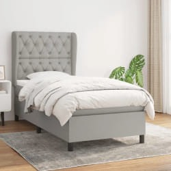 VidaXL Sommier 80x200 cm Gris clair