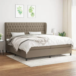 vidaXL Sommier à lattes 200x200 cm - Taupe
