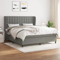 vidaXL - Gris foncé 160x200 cm