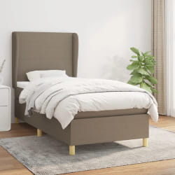 VIDAXL Sommier à lattes et Matelas - Taupe