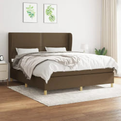 VIDAXL Velours marron foncé 180x200 cm