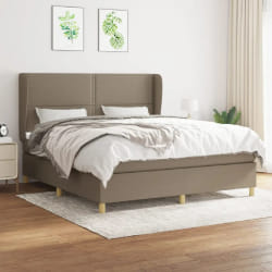 VidaXL Sommier à lattes avec matelas - Taupe