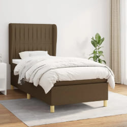 vidaXL Sommier à lattes de lit marron foncé 90x200 cm