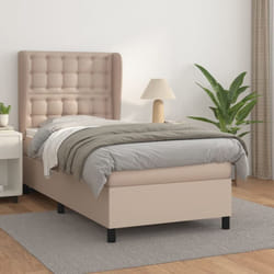 Sommier À Lattes De Lit Avec Matelas Cappuccino 80x200 Cm Vidaxl