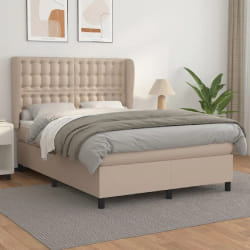 VIDAXL sommier à lattes avec matelas cappuccino