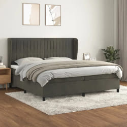 vidaXL Sommier à lattes 200x200 cm - Gris foncé