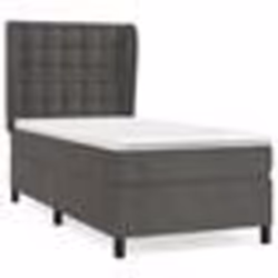 vidaXL Sommier à lattes de lit et matelas Gris foncé 80x200 cm Velours - 80 x 200 cm