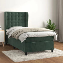 VIDAXL Sommier - 100x200 cm - Vert foncé