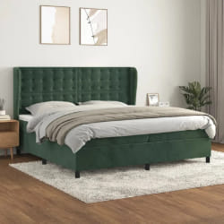 vidaXL Sommier à lattes de lit - Vert Foncé 200x200 cm