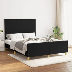 VIDAXL vidaXL Cadre de lit - Noir 140x200 cm