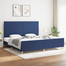 vidaXL Cadre de lit - 200x200 cm - Bleu