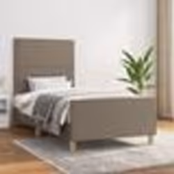 vidaXL Cadre de lit sans matelas taupe 80x200 cm tissu - 80 x 200 cm