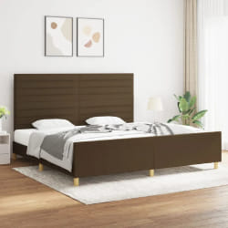 vidaXL Cadre de Lit Marron Foncé 200x200 cm
