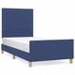 vidaXL Cadre de lit sans matelas bleu 80x200 cm tissu - 80 x 200 cm