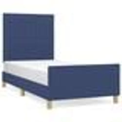 vidaXL Cadre de lit sans matelas bleu 80x200 cm tissu - 80 x 200 cm