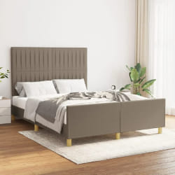 VIDAXL Cadre de lit 140x200 cm - Taupe