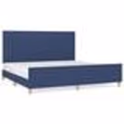 vidaXL Cadre de lit avec tête de lit Bleu 200 x 200 cm Tissu 3125249