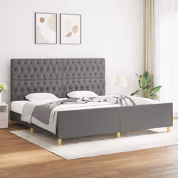 Obtenez une meilleure nuit de sommeil reposante grâce à ce cadre de lit avec tête de lit ! Il est un supplément accueillant à ...