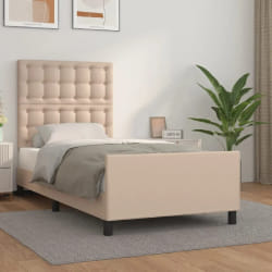 vidaXL Cadre de lit - 80x200 cm - Similicuir cappuccino