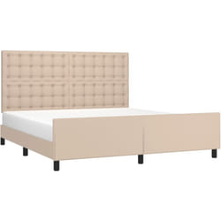 Vidaxl - Cadre de lit sans matelas cappuccino 160x200 cm similicuir