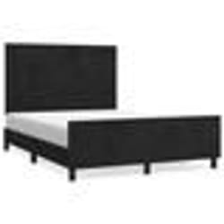 vidaXL Cadre de lit sans matelas noir 140x200 cm velours - 140 x 200 cm