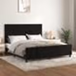 vidaXL Cadre de lit sans matelas noir velours - 180 x 200 cm