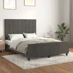 vidaXL Cadre de lit 140x200 cm - Velours