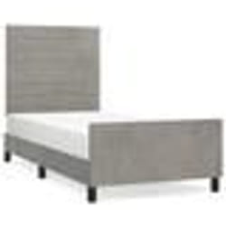 vidaXL Cadre de lit sans matelas gris clair 80x200 cm velours - 80 x 200 cm
