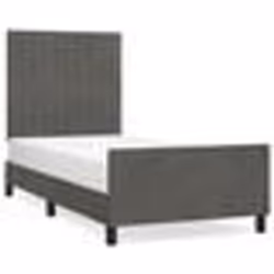 vidaXL Cadre de lit sans matelas gris foncé 90x200 cm velours - 90 x 200 cm