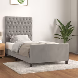Obtenez une meilleure nuit de sommeil reposante grâce à ce cadre de lit avec tête de lit ! Il est un supplément accueillant à ...