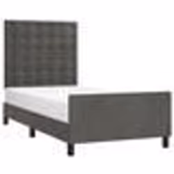 vidaXL Cadre de lit sans matelas gris foncé 80x200 cm velours - 80 x 200 cm