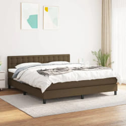 VIDAXL Sommier à lattes - Marron foncé 160x200 cm