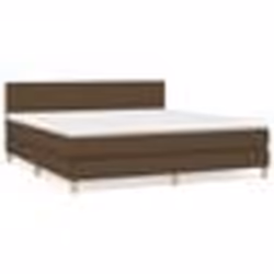 vidaXL Sommier à lattes de lit avec matelas Marron foncé 180x200 cm - 180 x 200 cm
