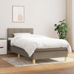 vidaXL Sommier à lattes 100x200 cm - Taupe