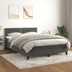 vidaXL Gris foncé 140x190 cm