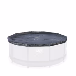 EXIT Bâche couvrante de piscine Premium ø488cm, Bâche de piscine, Piscine hors-sol, Rond, Noir, PVC, CE
