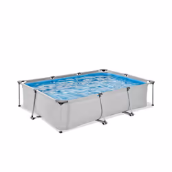EXIT Piscine Soft Grey 300x200x65cm avec pompe filtrante - gris
