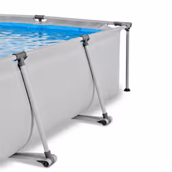 EXIT Piscine Soft Grey 300x200x65cm avec pompe filtrante - gris