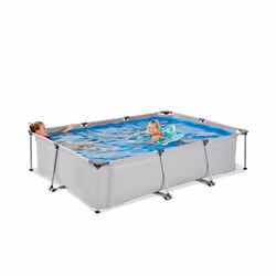 EXIT Piscine Soft Grey 300x200x65cm avec pompe filtrante - gris - Vue supplémentaire 5