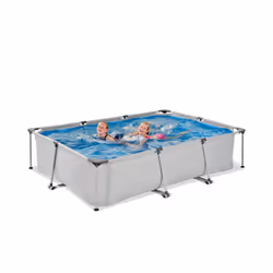 EXIT Piscine Soft Grey 300x200x65cm avec pompe filtrante - gris - Vue supplémentaire 6