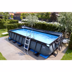 EXIT Piscine Black Leather 540x250x100cm avec pompe filtrante - noir - Vue supplémentaire 10